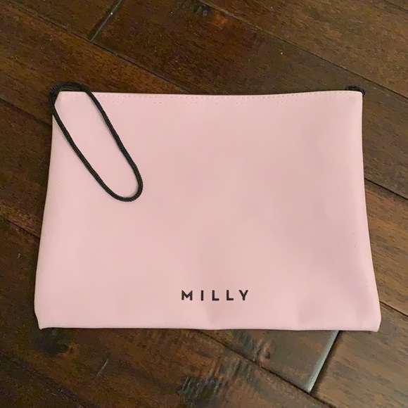 MILLY Haute Mess Pink Large Zip Pouch - Picture 3 of 5